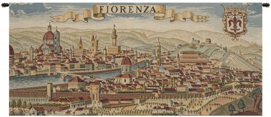 Florence Ancient Map Italian Wall Tapestry