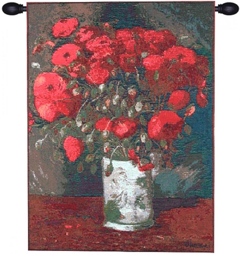 Van Gogh Poppies French Wall Tapestry