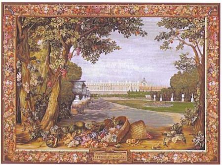Promenade of Versailles Chateau French Wall Tapestry
