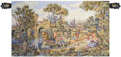 Traghetto Ferry Crossing Italian Wall Tapestry