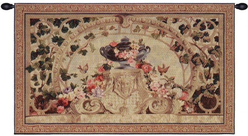 Beauvais Green Leaves French Wall Tapestry