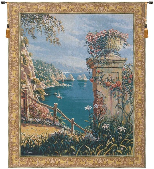 Italian Coast Belgian Wall Tapestry