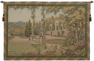 Lake Como Terrace Italian Wall Tapestry