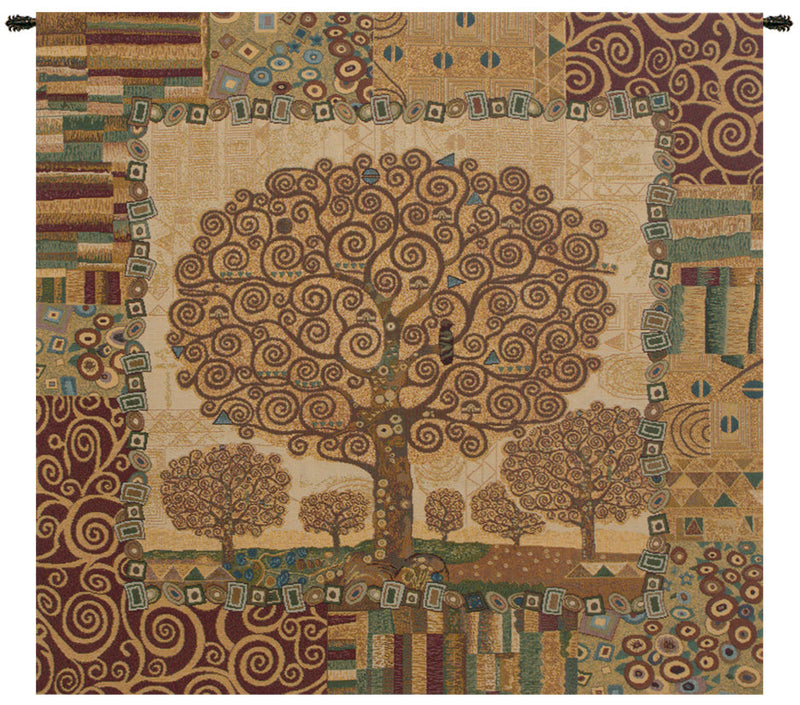 Gustav Klimt Tree of Life Belgian Wall Tapestry