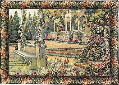 Lake Como Gardens Italian Wall Tapestry