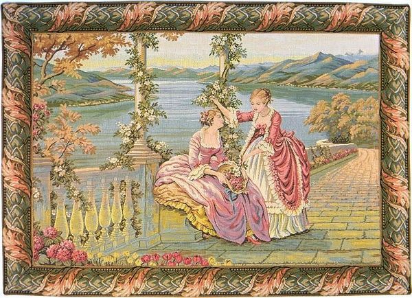Lake Como Ladies Italian Wall Tapestry