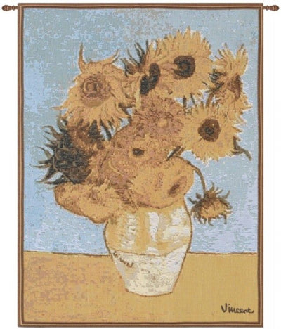 Van Gogh Sunflowers French Wall Tapestry
