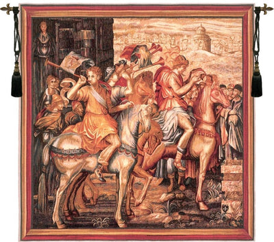 Heralding Trumpeters French Wall Tapestry