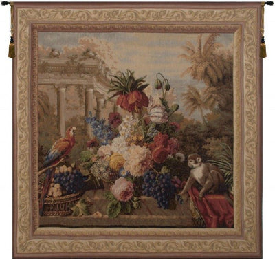Bouquet Exotique Animals French Wall Tapestry