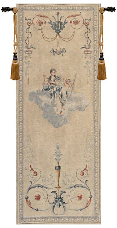 Portiere Blue Lady French Wall Tapestry