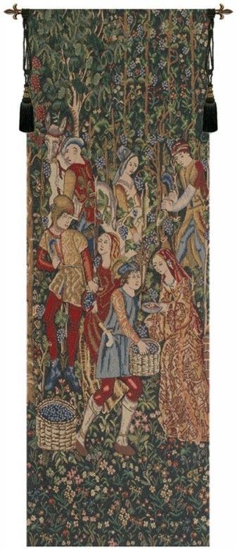 Vendanges Portiere Right Side Belgian Wall Tapestry
