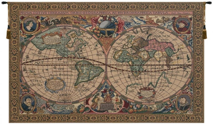 Map Mercator Belgian Wall Tapestry