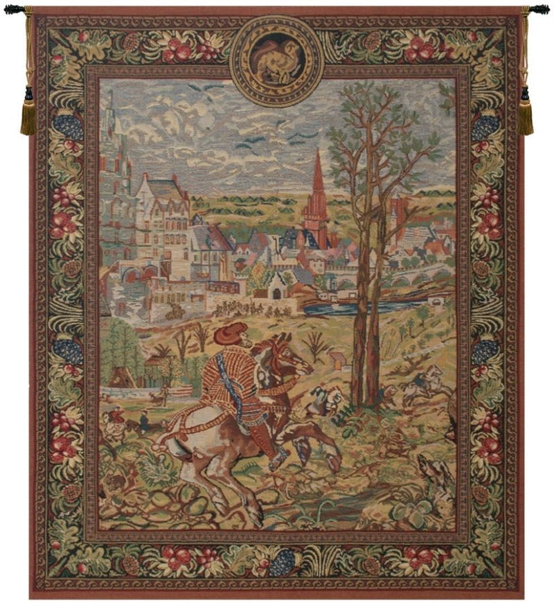 Vieux Brussels Left Side Belgian Wall Tapestry
