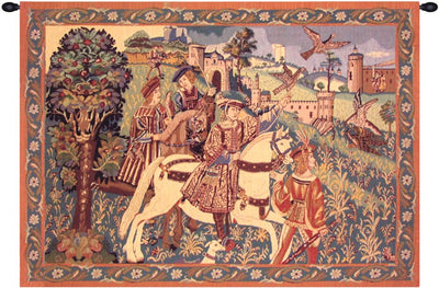 Falcon Hunt II Belgian Wall Tapestry