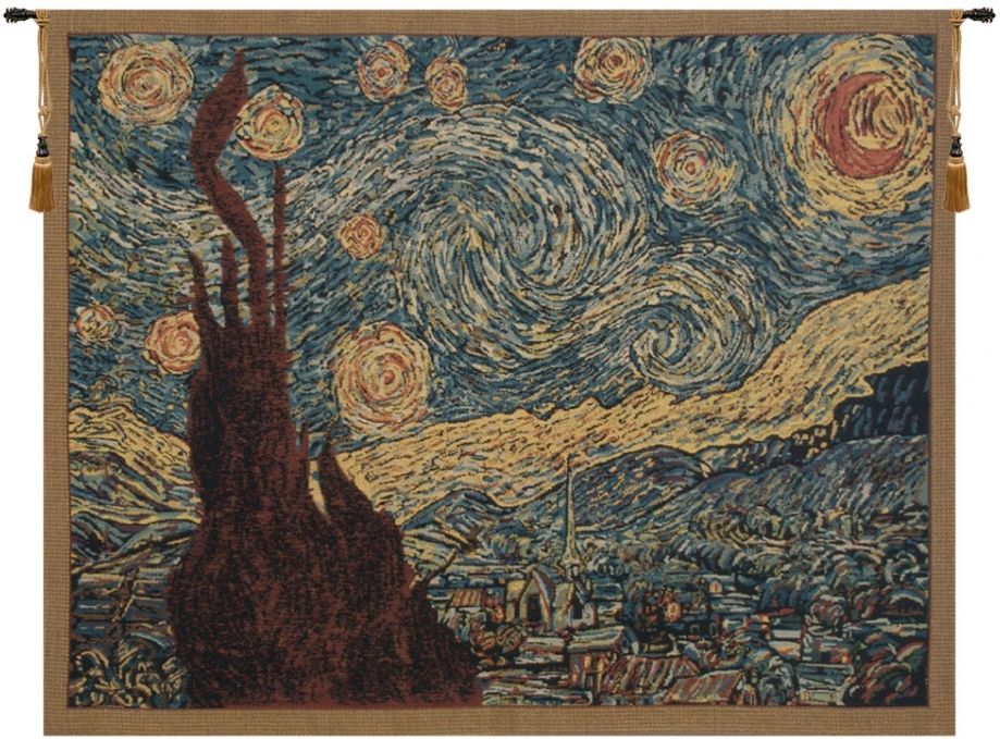 Van Gogh Starry Night Belgian Wall Tapestry