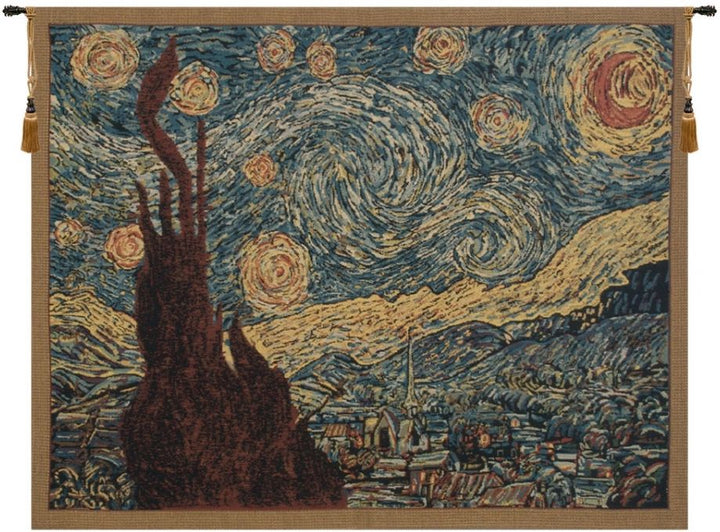 Van Gogh Starry Night Belgian Wall Tapestry