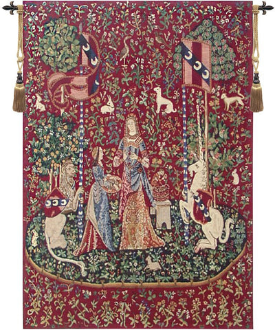 Lady and the Unicorn Smell I Belgian Wall Tapestry