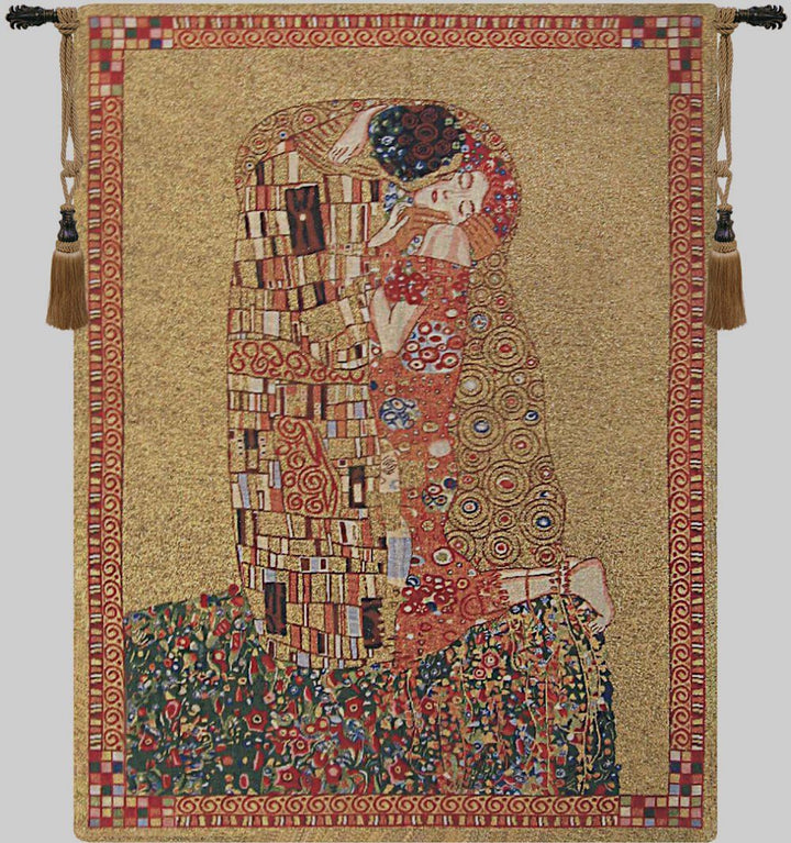 Gustav Klimt Kiss Belgian Wall Tapestry