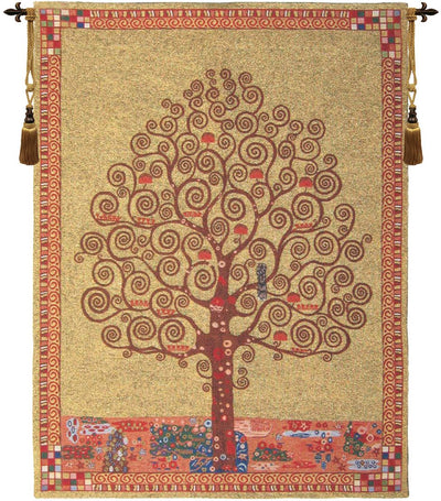 Gustav Klimt Tree of Life III Belgian Wall Tapestry