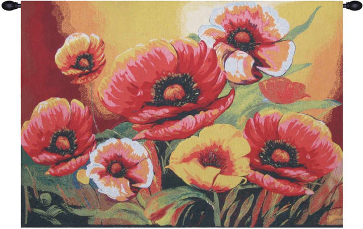 Poppies III Belgian Wall Tapestry