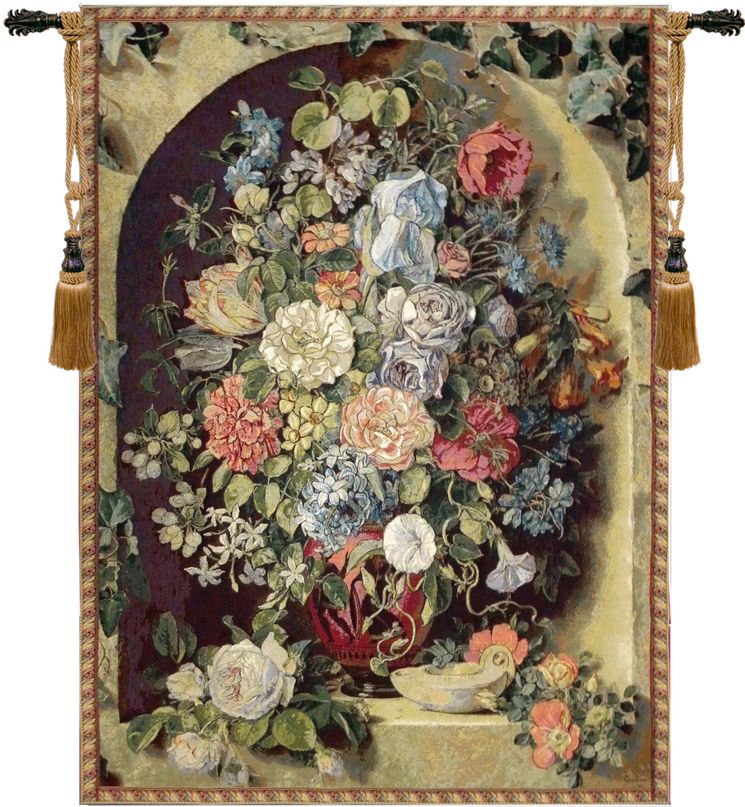 Large Flowers Piece Italian Wall Tapestry