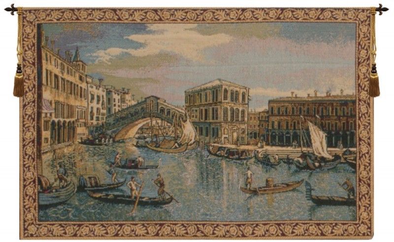 Rialto Bridge Italian Wall Tapestry