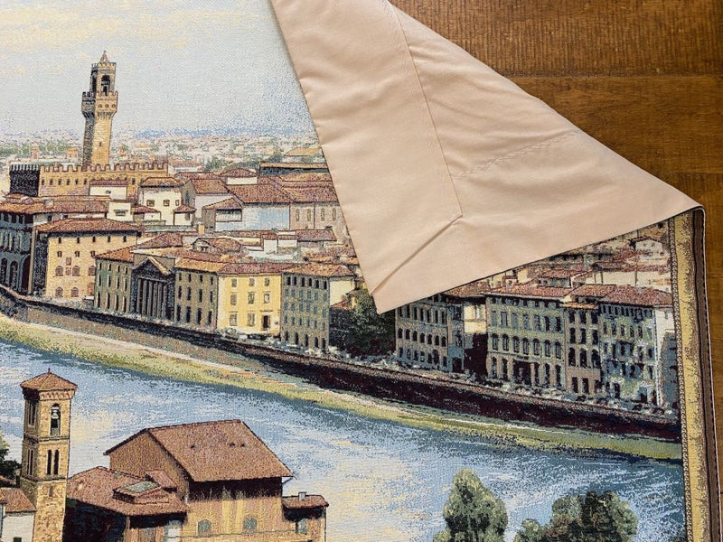 View of Florence and the Arno Italian Wall Tapestry
