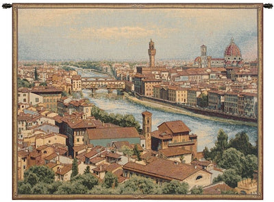 View of Florence and the Arno Italian Wall Tapestry