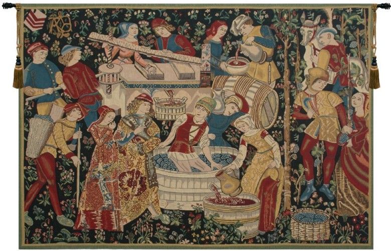 Vendanges Tournai Belgian Wall Tapestry