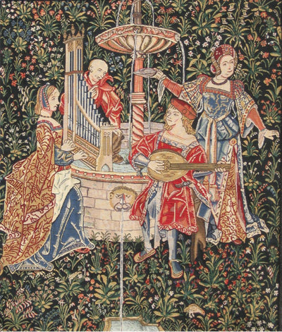 Concert Blue Belgian Wall Tapestry