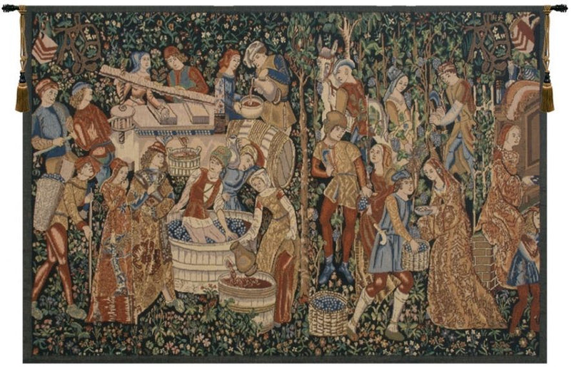 Vendanges Rust Belgian Wall Tapestry