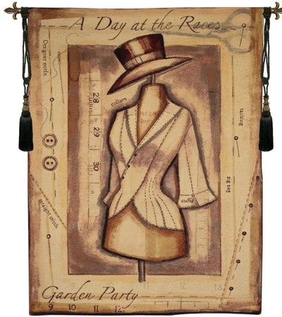 Garden Party Day at the Races Belgian Wall Tapestry