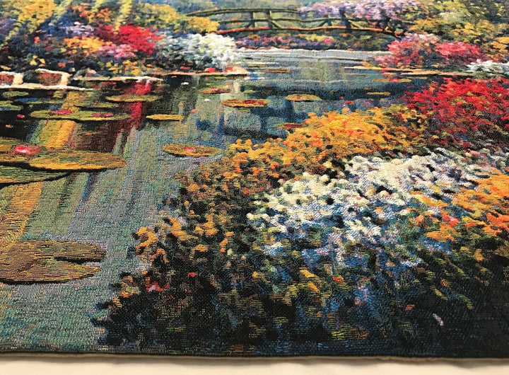 Giverny Pond Square Belgian Wall Tapestry