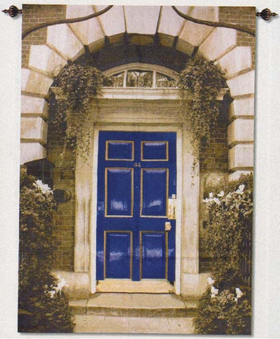 Blue Door Wall Tapestry
