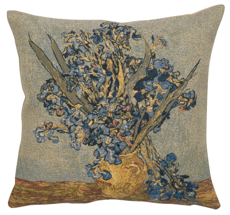 Vase Iris European Pillow Cover