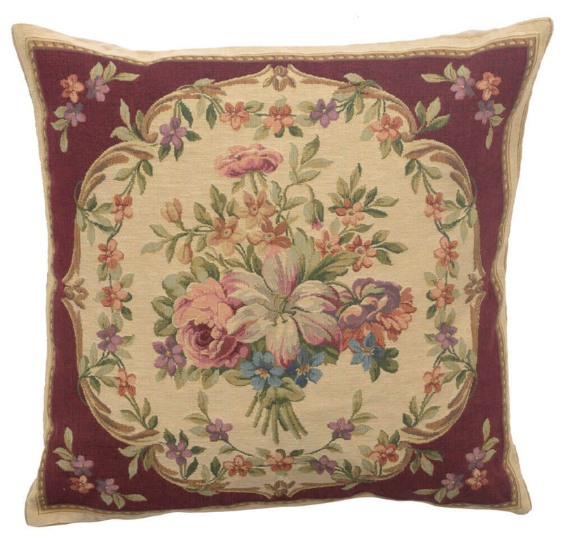 Bouquet Floral Red European Pillow Cover