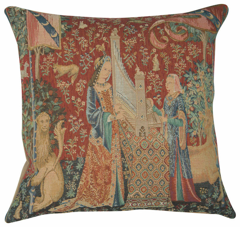 The Hearing I Large French Pillow Cover