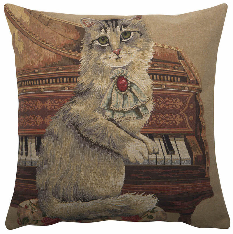 Cat With Piano European Pillow Cover