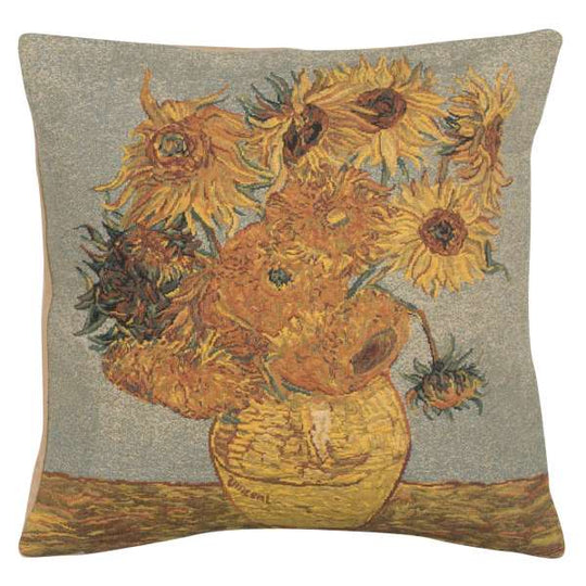Van Gogh's Sunflower III European Pillow Cover