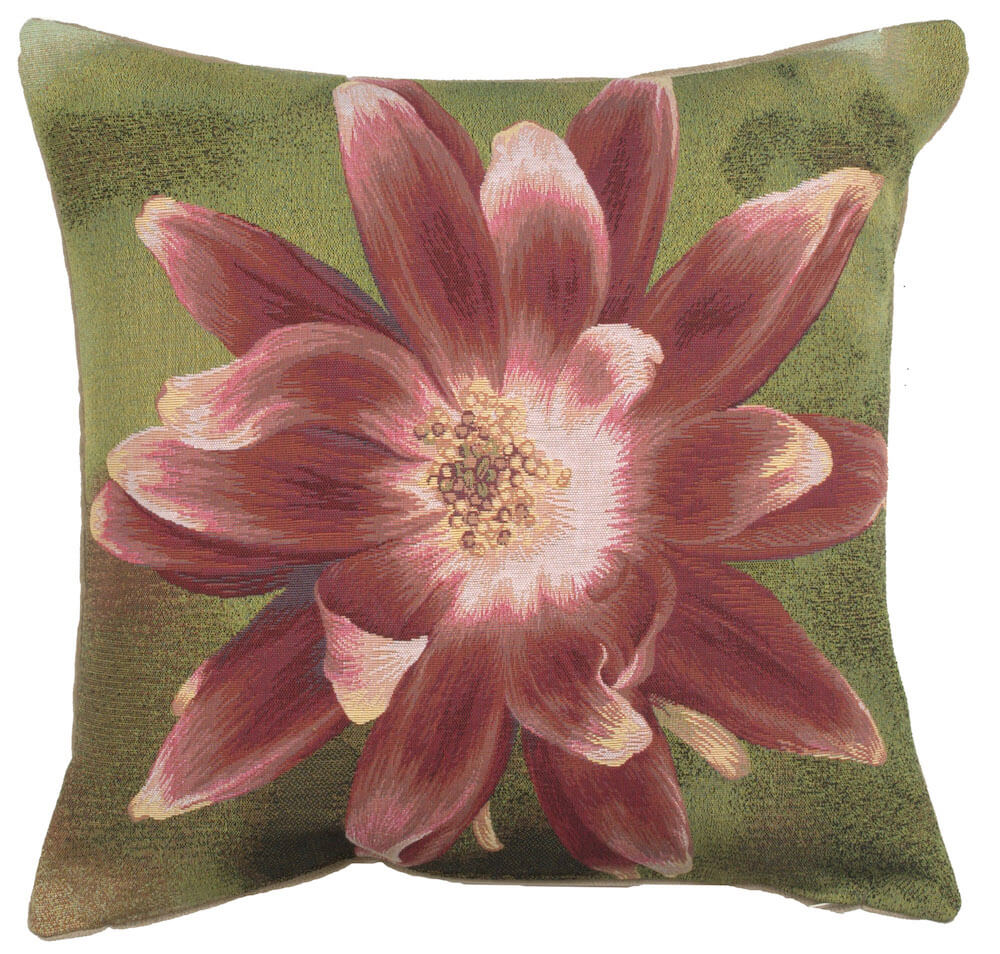 Red Star Flower French Pillow Cover