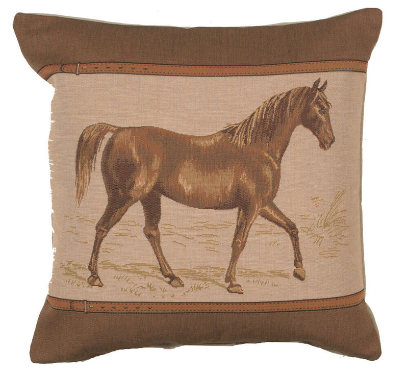 Horse Belt French Pillow Cover