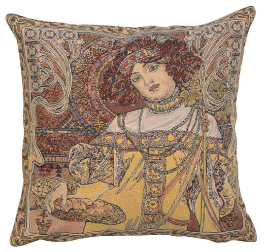 Mucha Autumn I European Pillow Cover