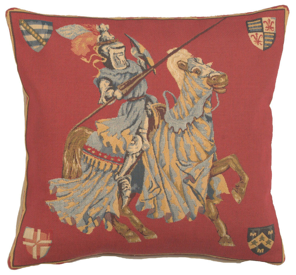 Blue Knight European Pillow Cover