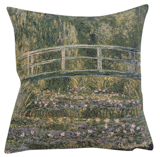 Monet's Bridge at Giverny I European Pillow Cover