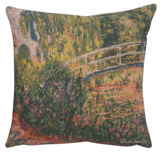Monet's Japanese Bridge European Pillow Cover