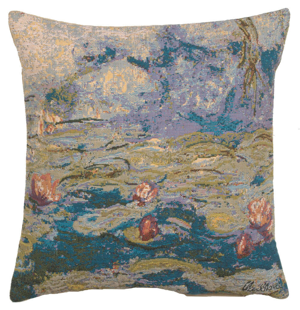 Monet's Water Lilies European Pillow Cover
