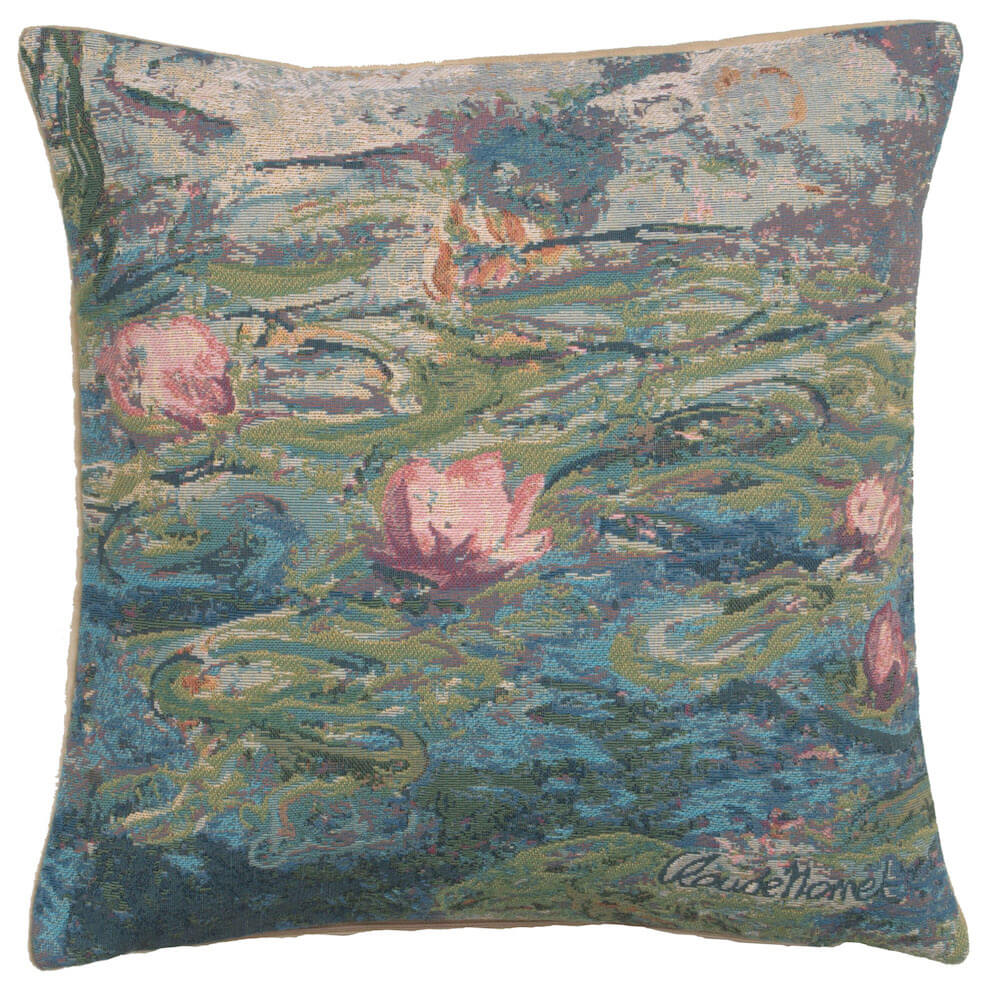 Monet's Water Lilies II European Pillow Cover