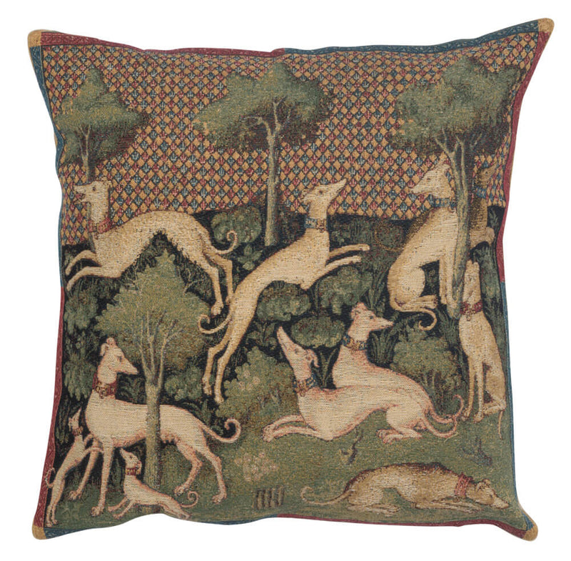 Medieval Dogs European Pillow Cover