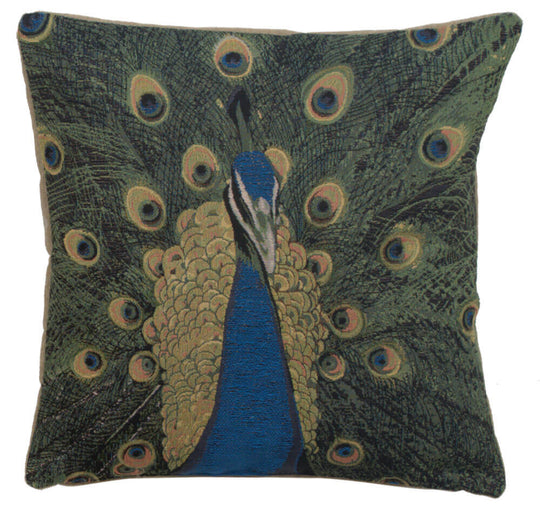 The Peacock French Pillow Cover