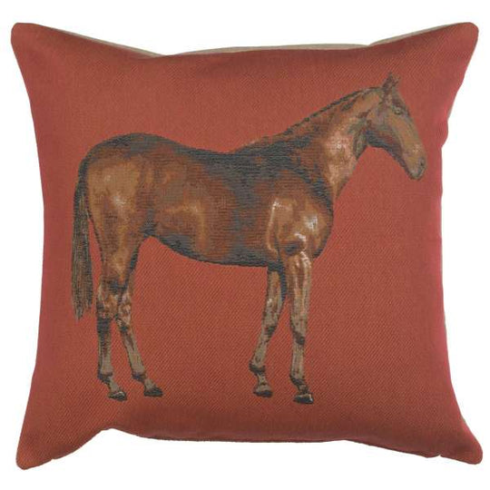 Horse Red I French Pillow Cover